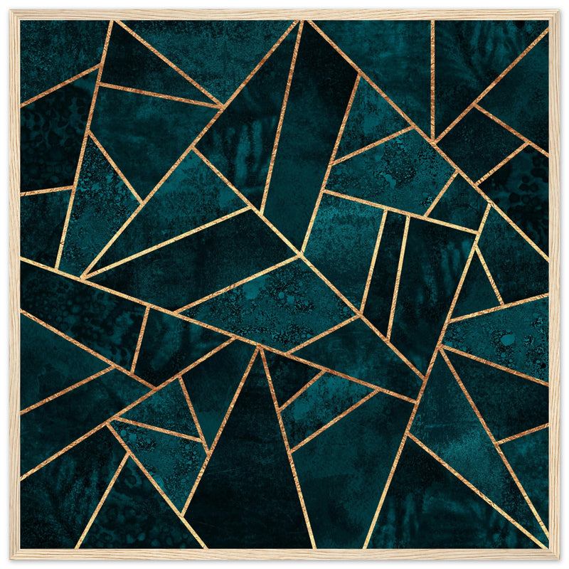 Poster: Deep Teal Stone