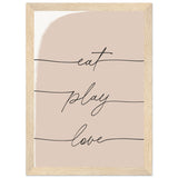 Poster: Eat Play Love