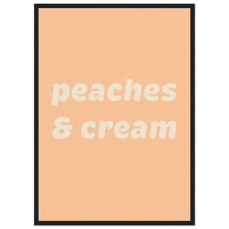 Poster: Peaches Cream Text Poster