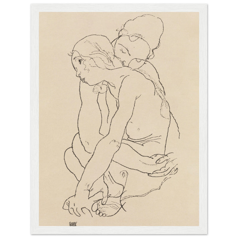 Poster: Woman and Girl Embracing 1918