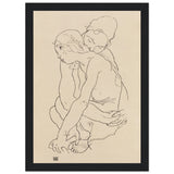 Poster: Woman and Girl Embracing 1918