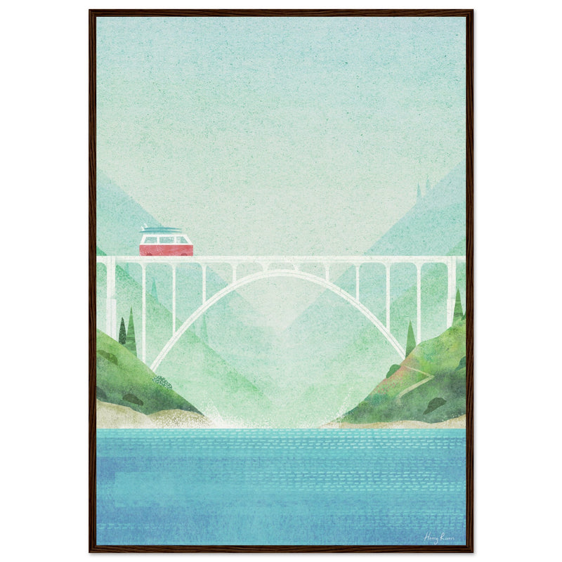 Poster: Surf Van, Bixby Bridge