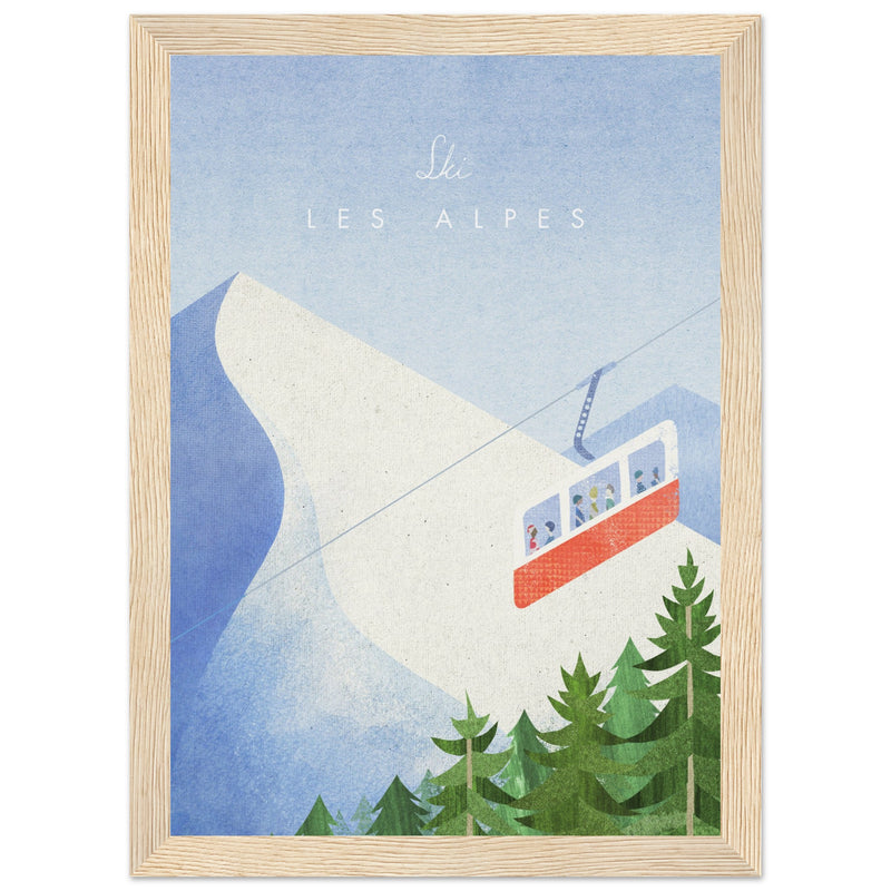 Poster: Les Alpes Travel Poster