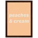 Poster: Peaches Cream Text Poster