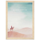 Poster: Morocco Sahara Travel Poster