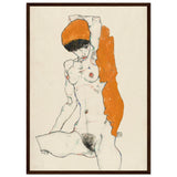 Poster: Standing Nude With Orange Drapery 1914