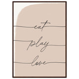 Poster: Eat Play Love