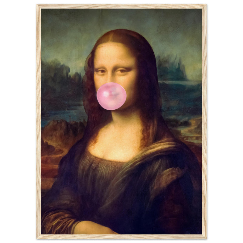 Poster: Mona Lisa Bubble Gum