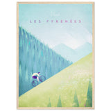 Poster: Les Pyrenees Travel Poster