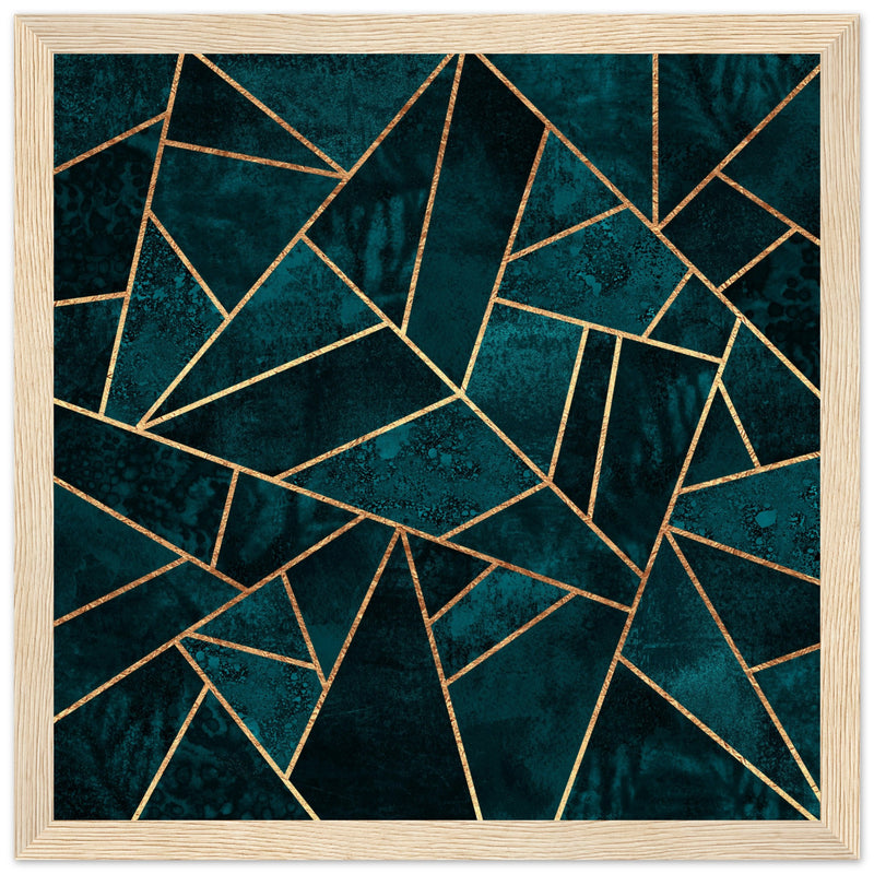 Poster: Deep Teal Stone