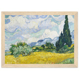 Poster: Wheat Field With Cypresses