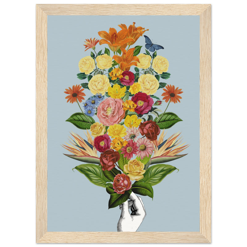 Poster: Botanical blue bouquet