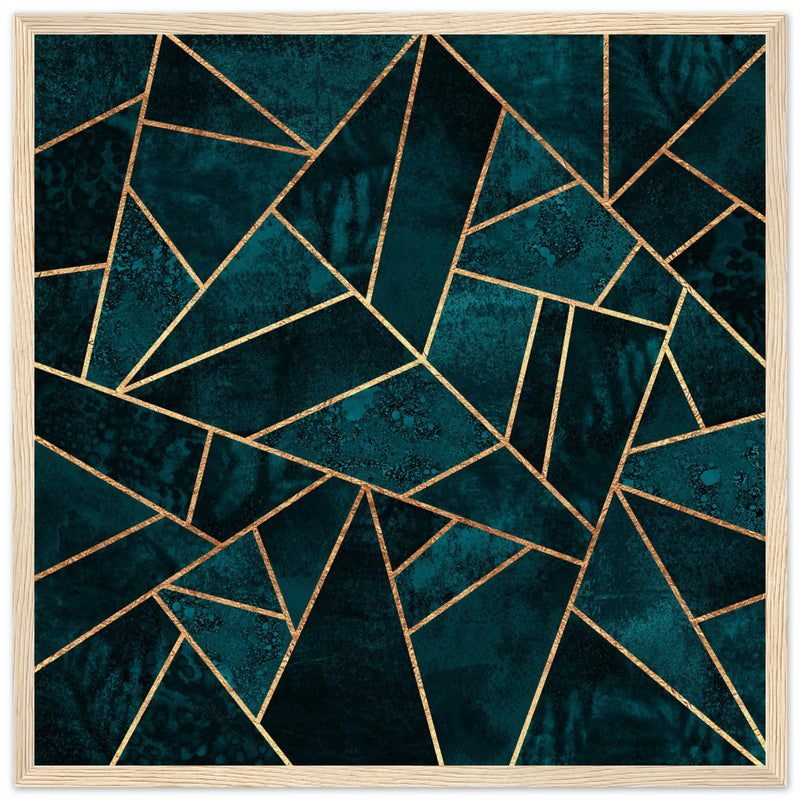 Poster: Deep Teal Stone