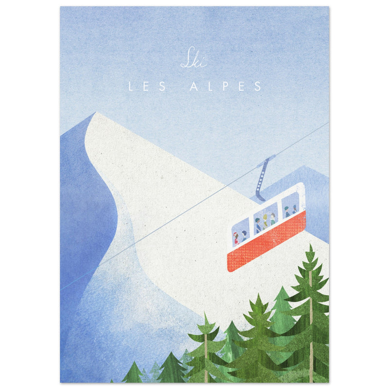 Poster: Les Alpes Travel Poster