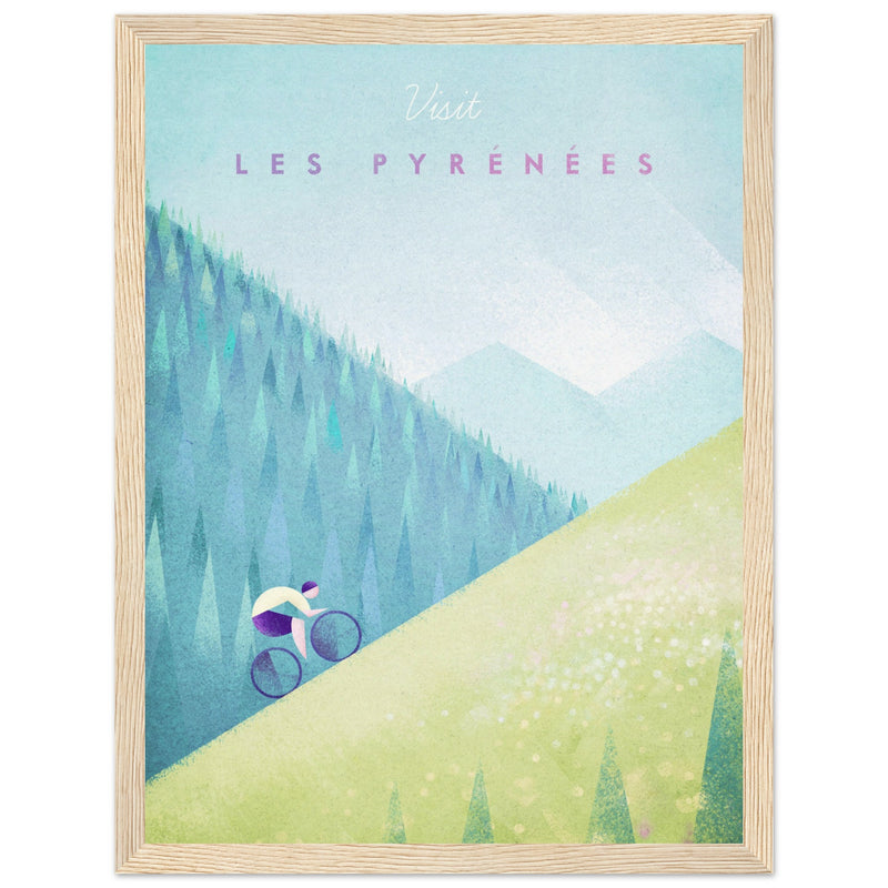 Poster: Les Pyrenees Travel Poster