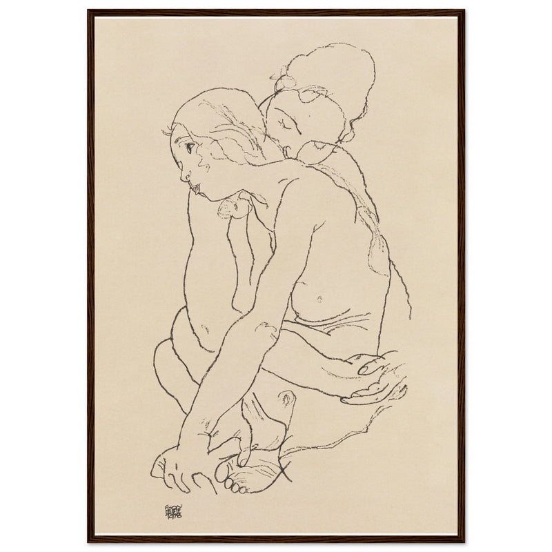 Poster: Woman and Girl Embracing 1918