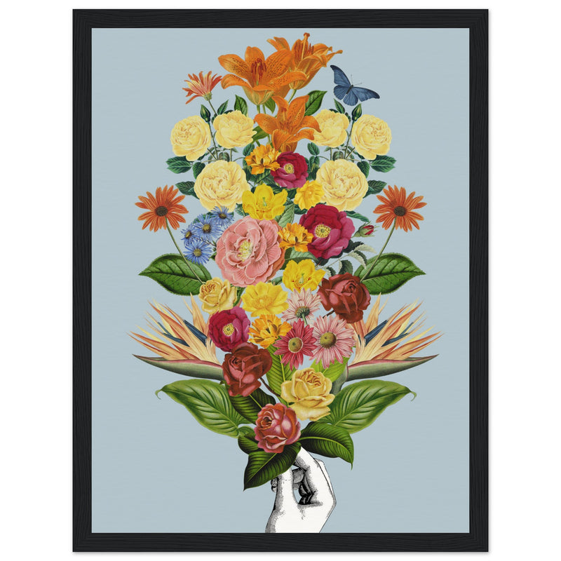 Poster: Botanical blue bouquet