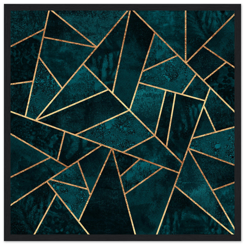 Poster: Deep Teal Stone