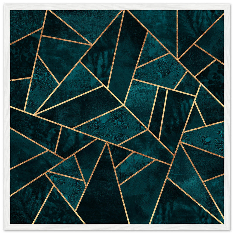 Poster: Deep Teal Stone