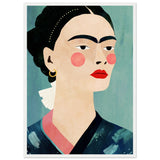 Poster: Frida On Blue