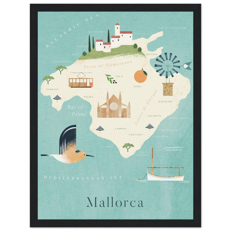 Poster: Map of Mallorca