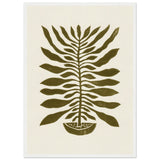 Poster: ne Hundred-Leaved Plant #22 / Lino Print