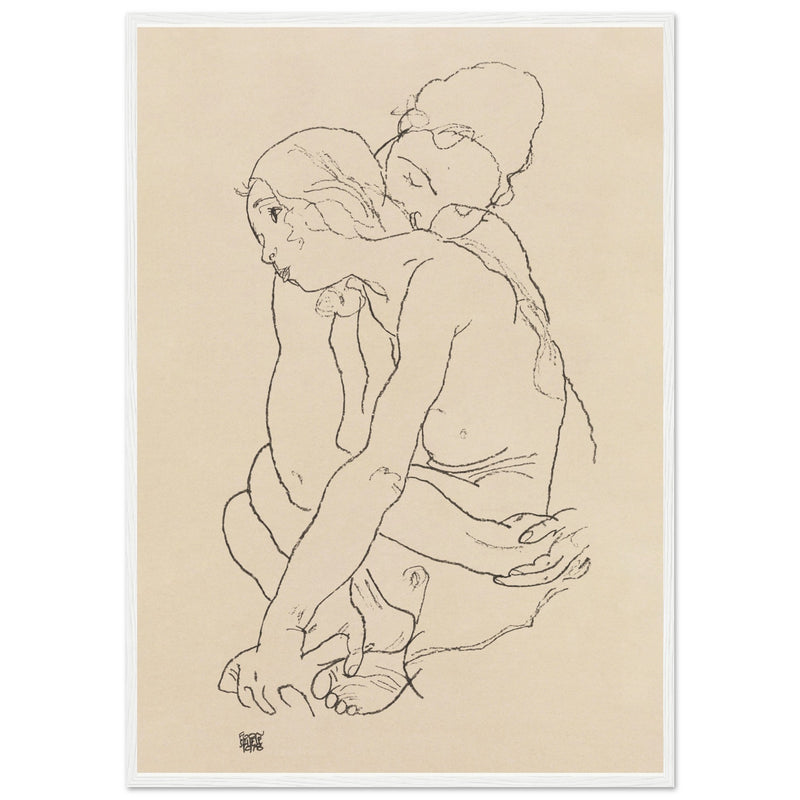 Poster: Woman and Girl Embracing 1918