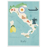 Poster: Map of Italy