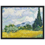 Poster: Wheat Field With Cypresses