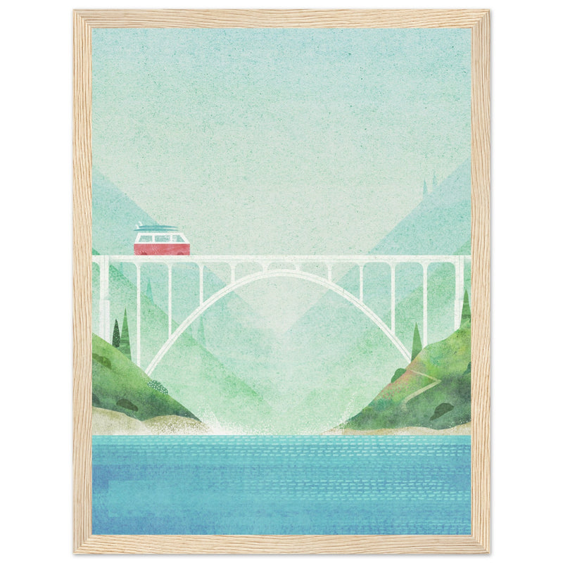 Poster: Surf Van, Bixby Bridge