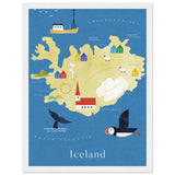 Poster: Map of Iceland