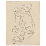 Poster: Woman and Girl Embracing 1918