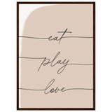 Poster: Eat Play Love