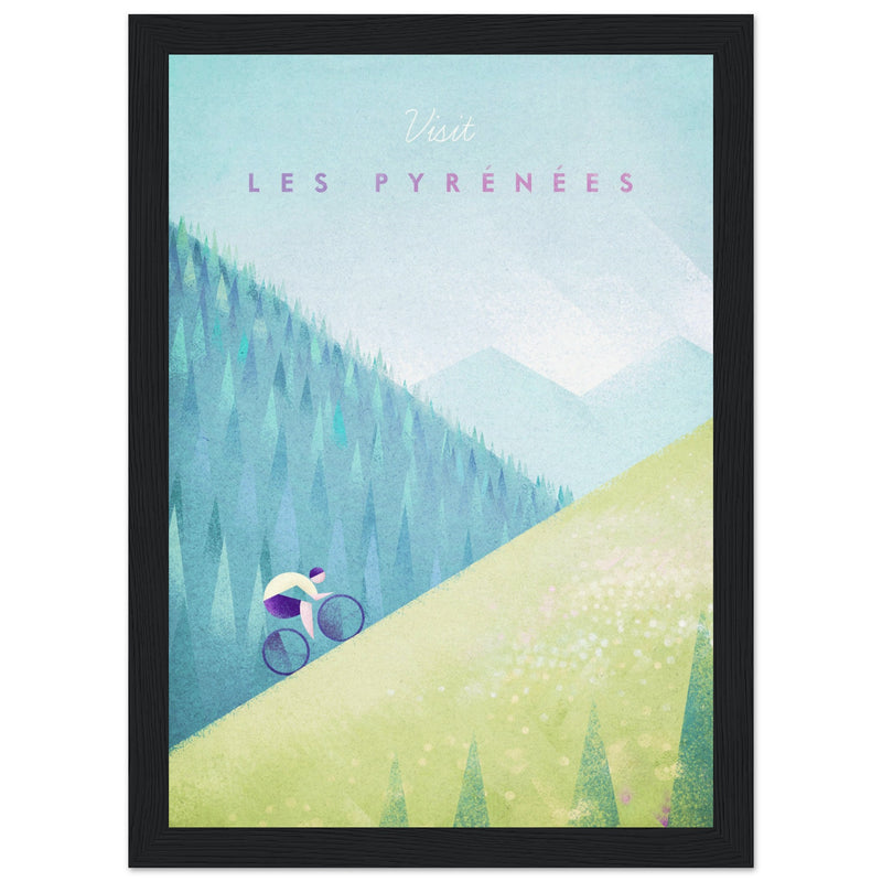 Poster: Les Pyrenees Travel Poster