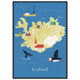 Poster: Map of Iceland