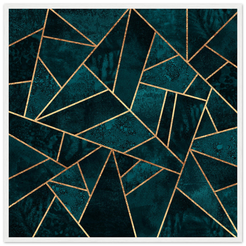 Poster: Deep Teal Stone