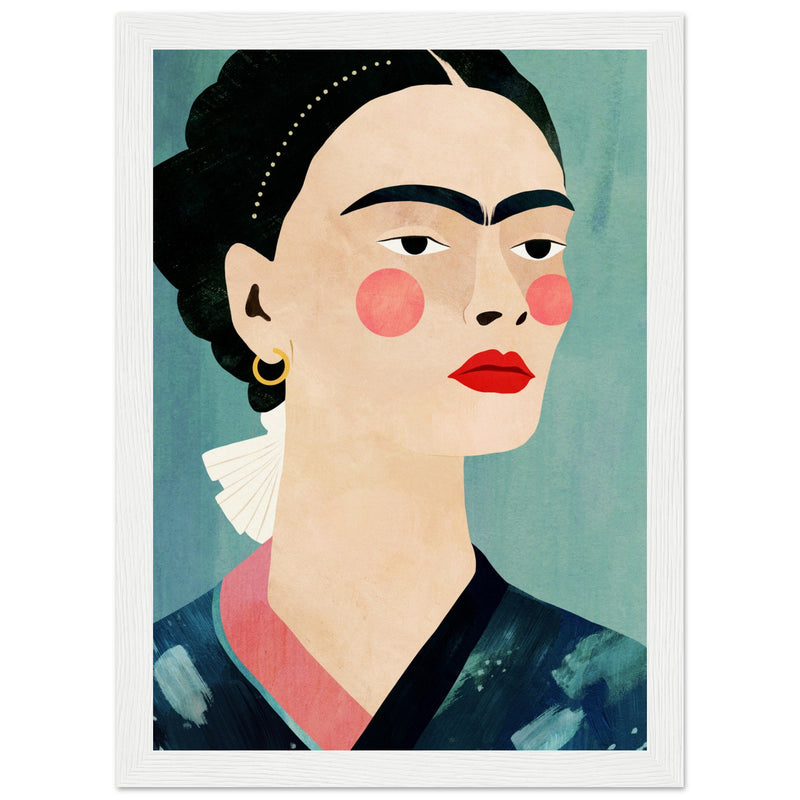 Poster: Frida On Blue