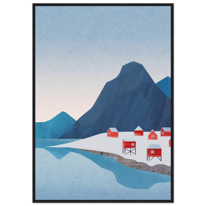 Poster: Red Houses, Lofoten