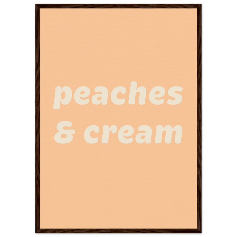 Poster: Peaches Cream Text Poster