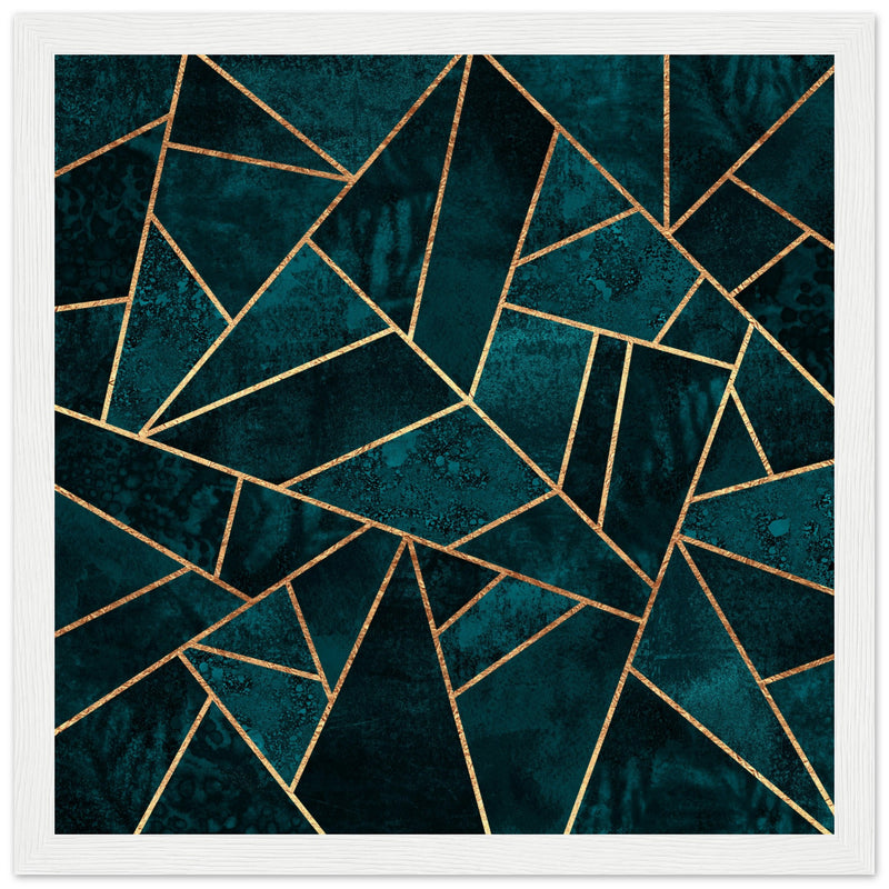 Poster: Deep Teal Stone