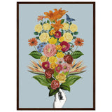 Poster: Botanical blue bouquet