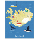 Poster: Map of Iceland