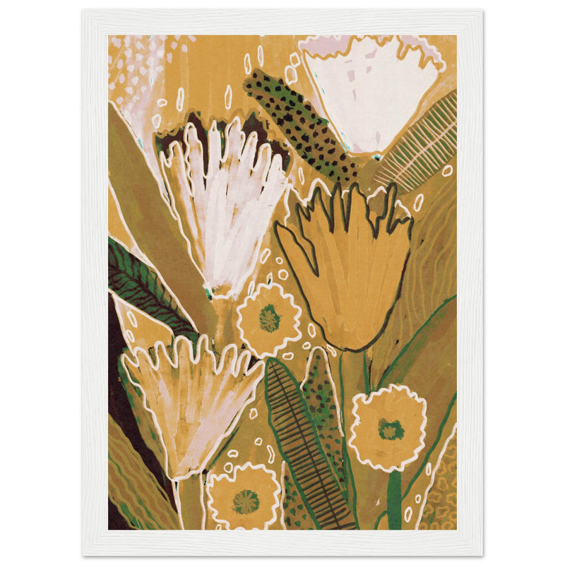 Poster: Magic Wildflowers / Yellow & Green