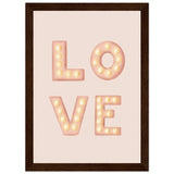 Poster: LOVE Light Letters Pink