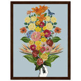 Poster: Botanical blue bouquet