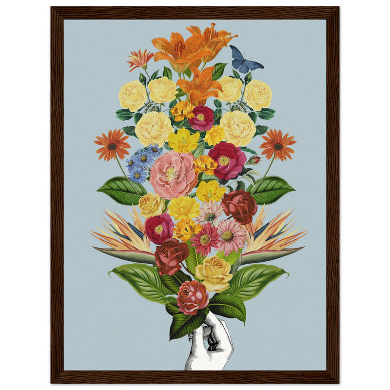 Poster: Botanical blue bouquet