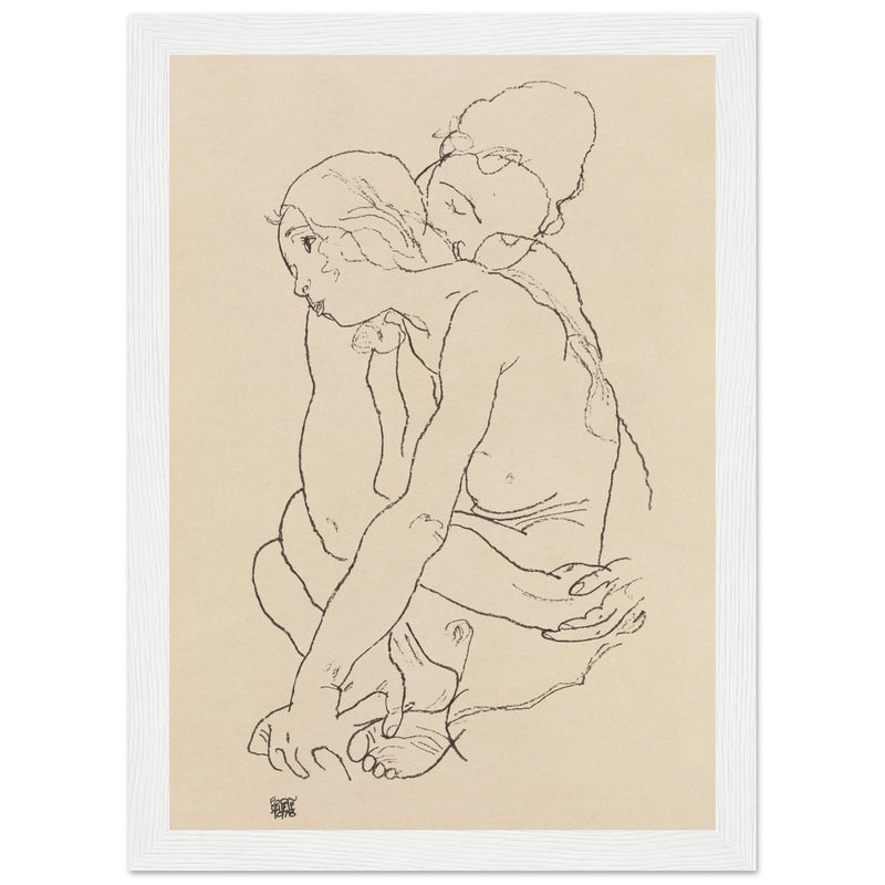 Poster: Woman and Girl Embracing 1918