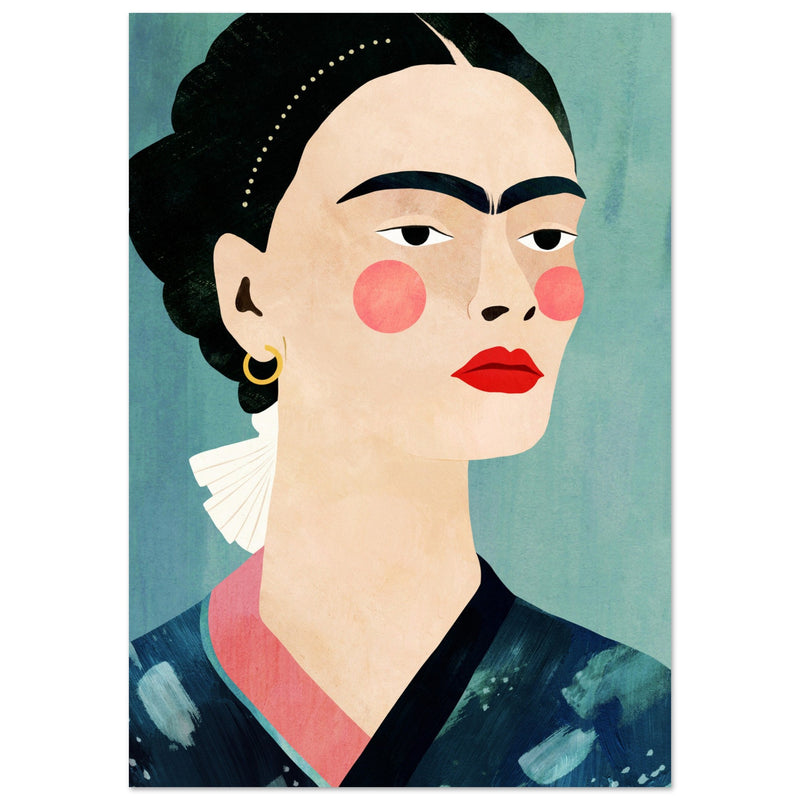 Poster: Frida On Blue