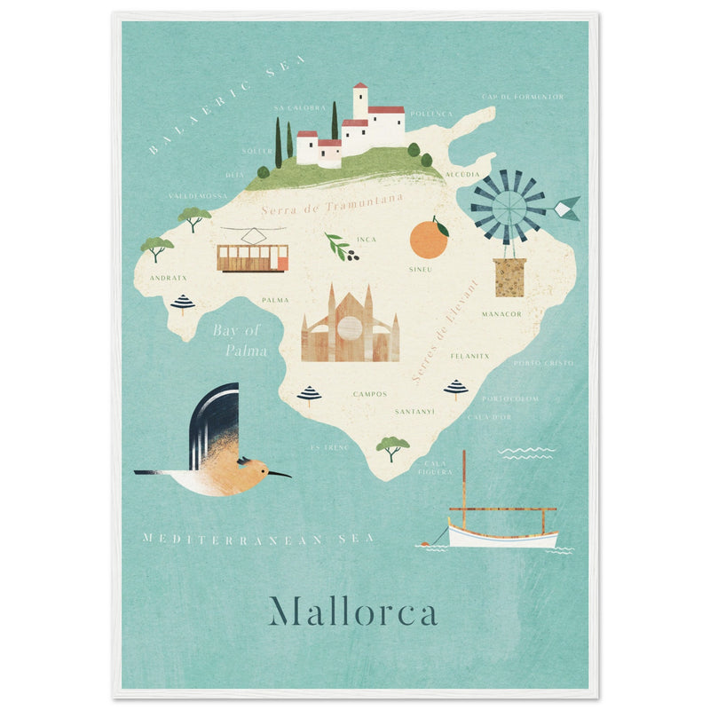 Poster: Map of Mallorca