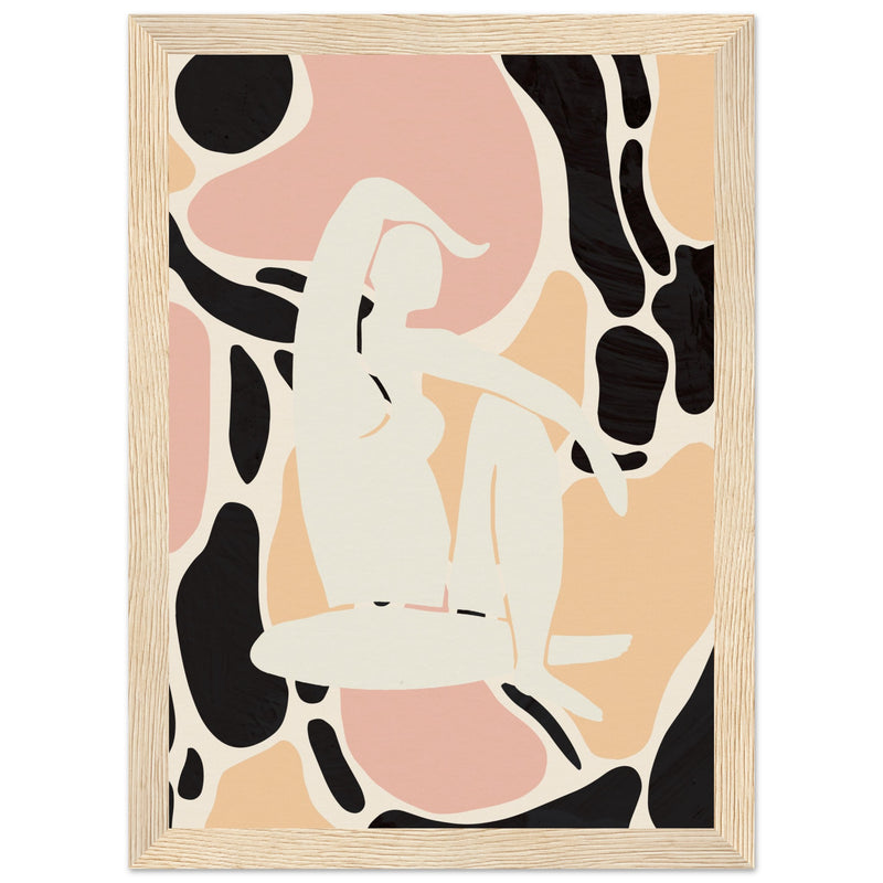 Poster: Abstract Woman Pictufy Studio Peach Poster